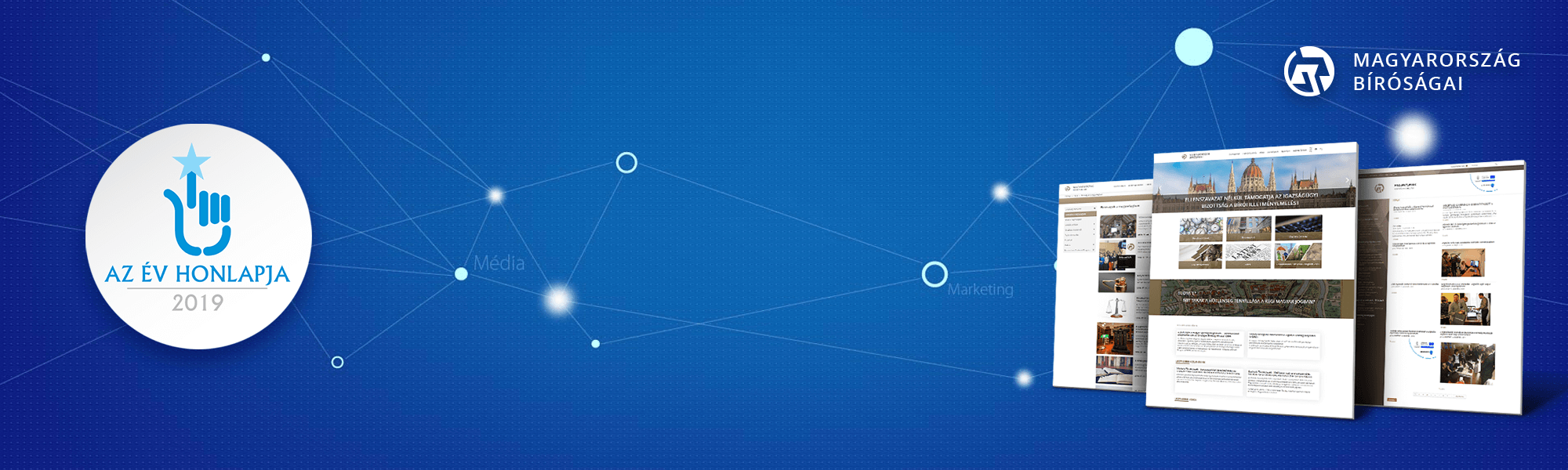 Év Honlapja díjat kapott az OBH-nak készített weboldalunk