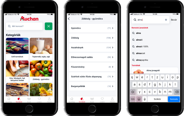 Átalakult az Auchan mobil alkalmazás: új design, korszerűbb funkciók
