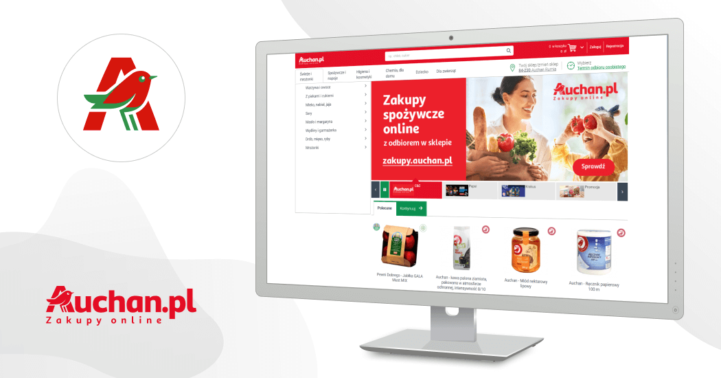 Elindult a lengyel Auchan webáruháza
