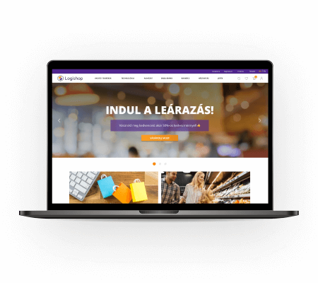 Logishop B2C webshop: B2C webshop rendszer ERP kapcsolattal