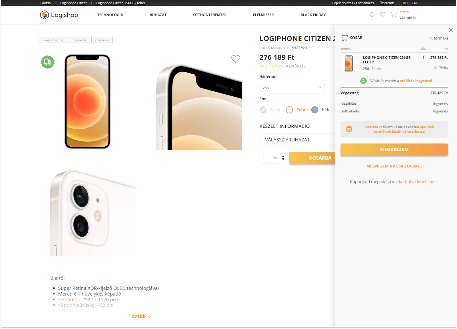 Logishop: Product delivery discount