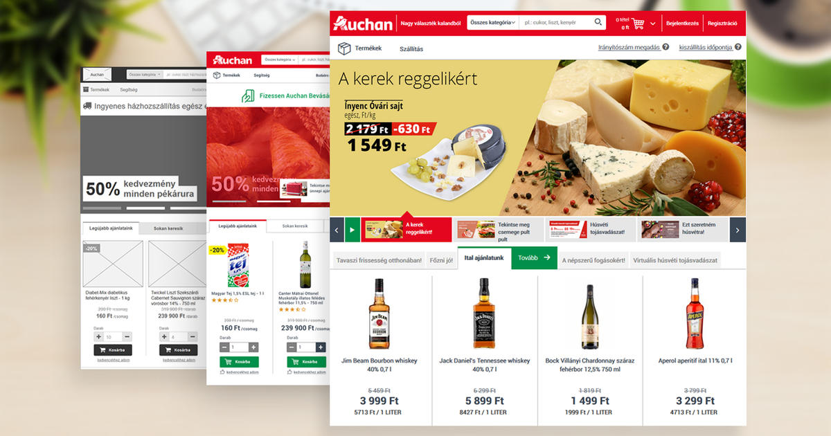 Webshop fejlesztés az Auchan számára