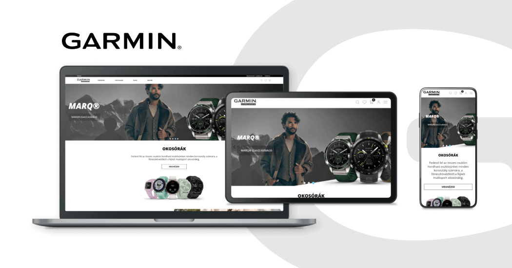 Webshop fejlesztés a Garmin Hungary számára