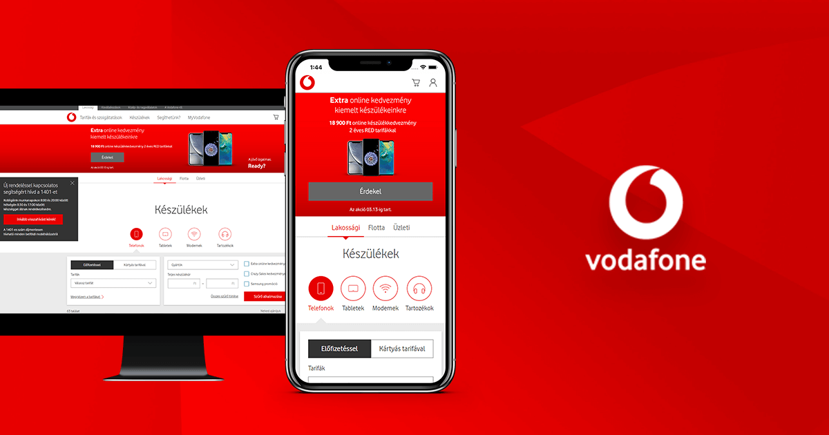 Megújult a Vodafone webshopja