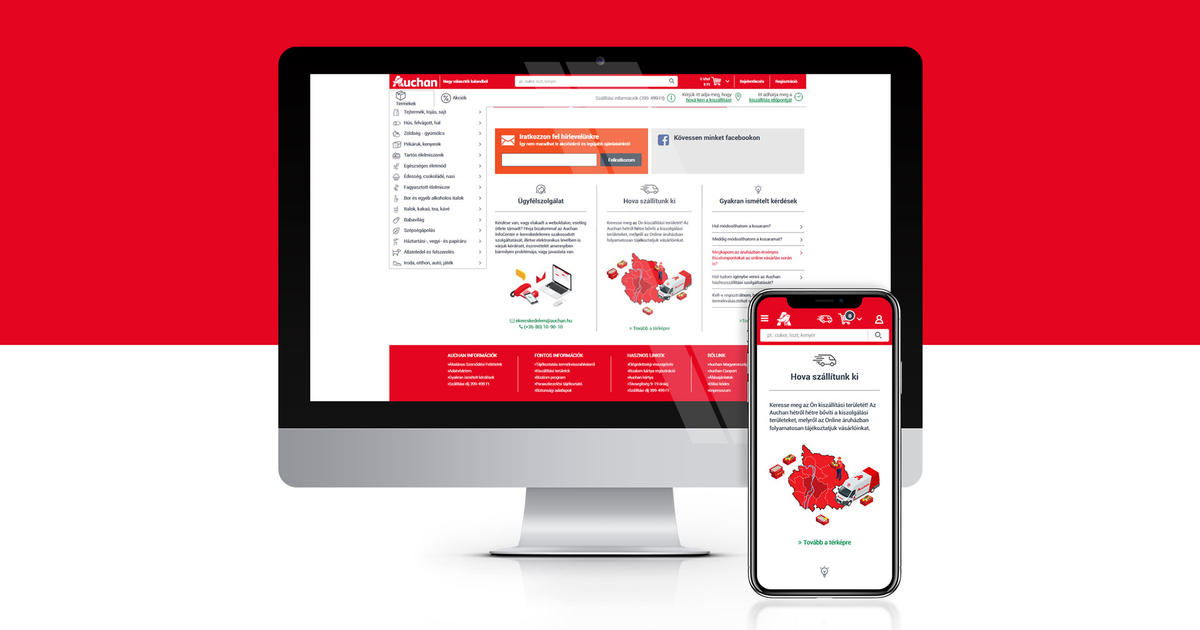 Folyamatos fejlesztésekkel támogatjuk az Auchan webshopot