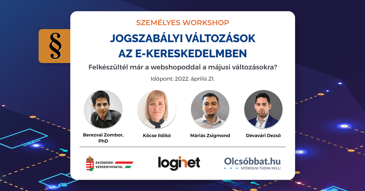 MEETUP: 2022.04.21. Jogszabályi változások az e-kereskedelemben