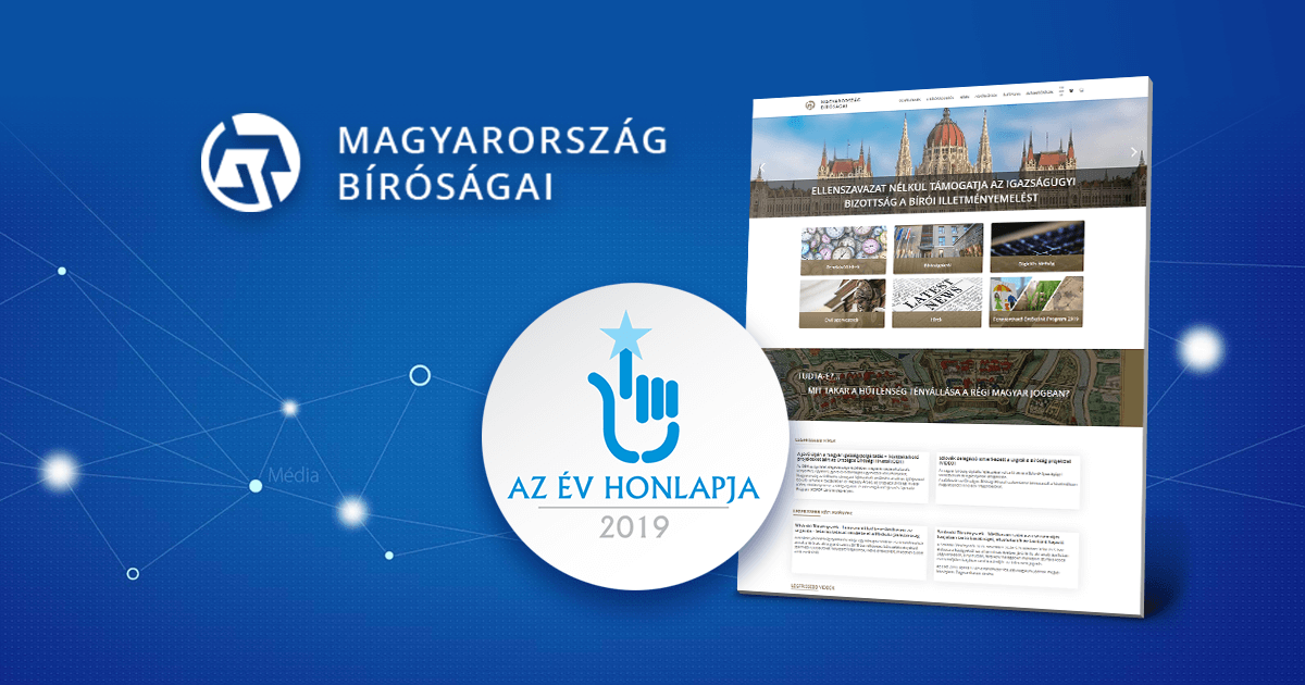 Év Honlapja díjat kapott az OBH-nak készített weboldalunk