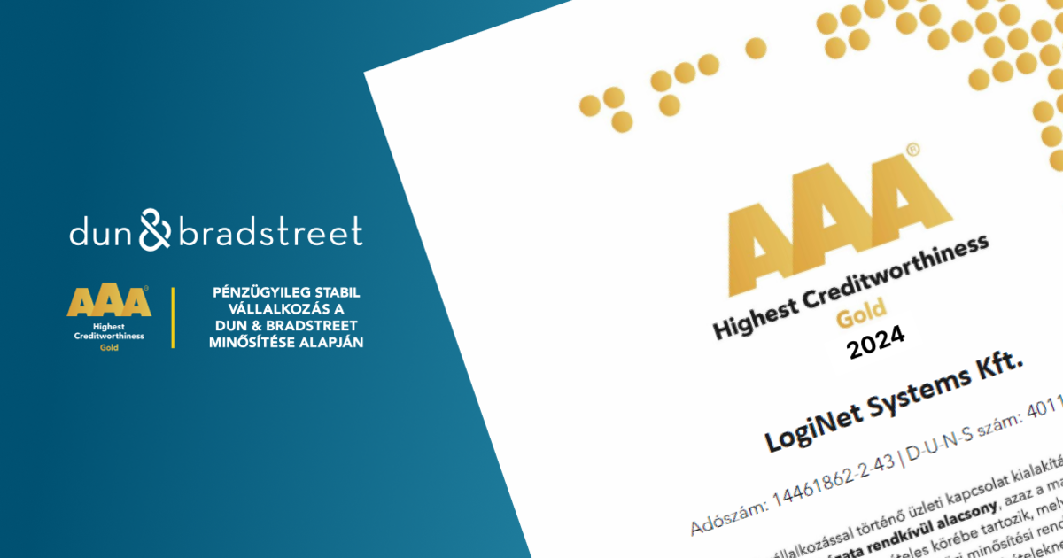 Változatlanul AAA GOLD minősítésű a LogiNet