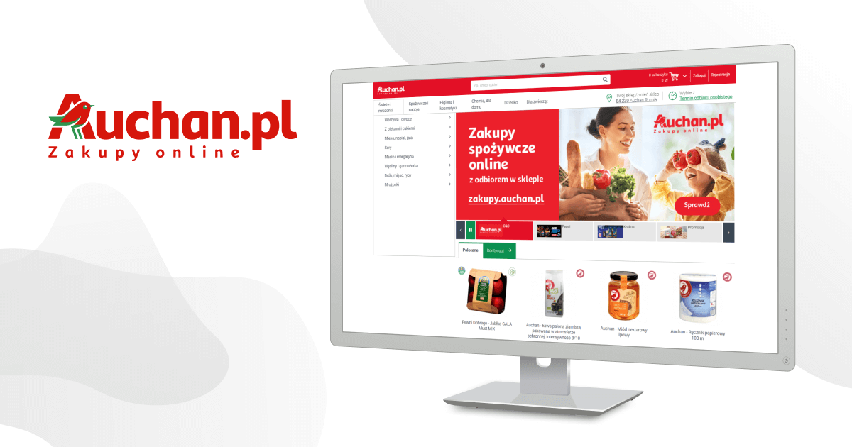 Auchan Lengyelország webshop