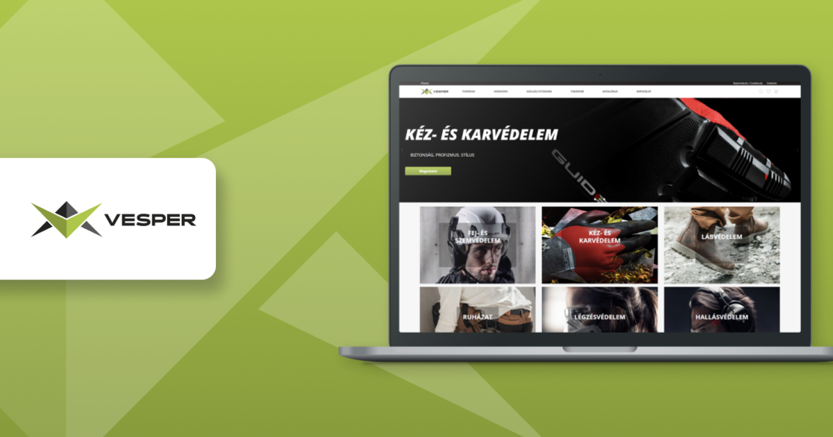 B2B webshop készítés a Vespernek