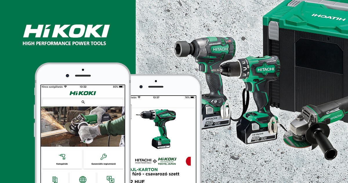 Mobil app + ügyfélélmény B2B-ben? Applikációval erősít a HiKOKI