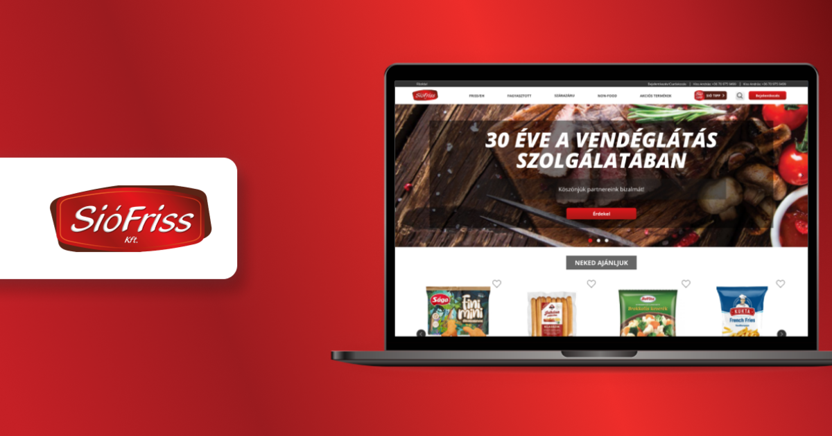 Sió-Friss B2B webshop