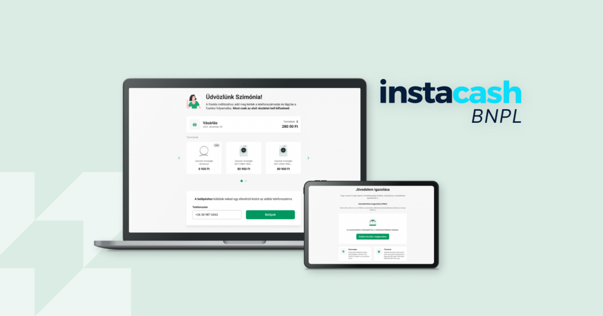 Instacash BNPL-megoldás: részletfizetési szolgáltatás szoftverfejlesztéssel