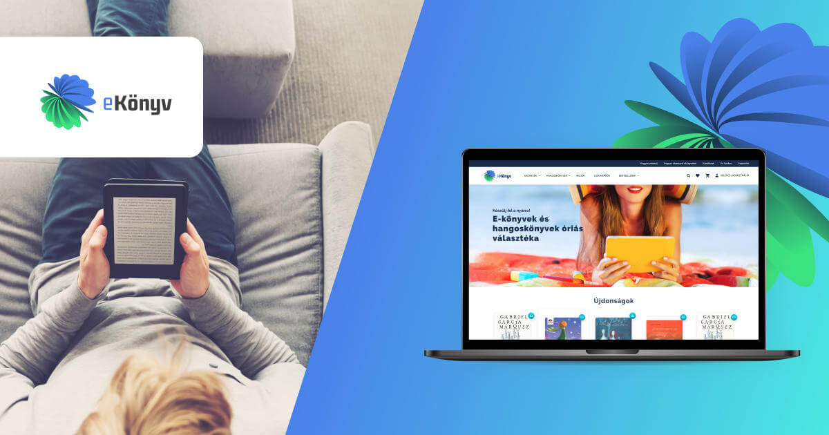 Modern kinézetet, új funkciókat kapott az eKönyv új webshopja