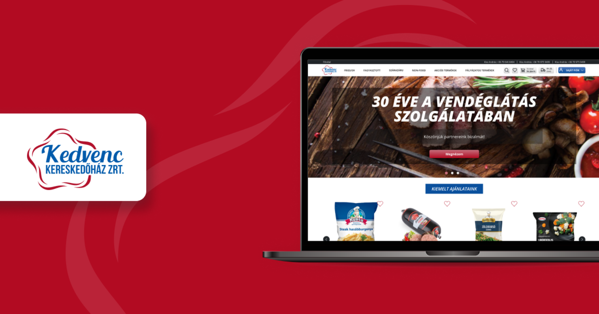 B2B webshop készítés a Kedvenc Kereskedőháznál