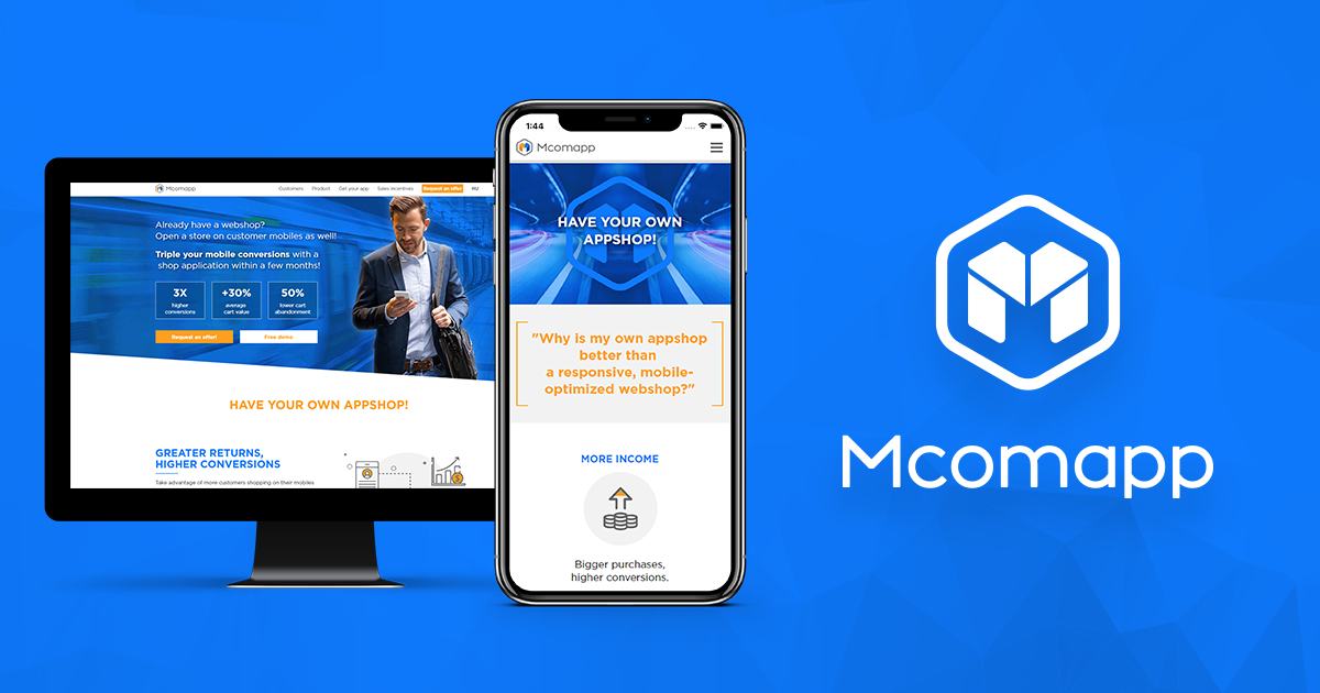 Angol nyelven is elérhető az Mcomapp weboldala