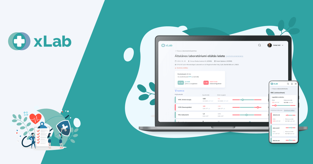 Digitális healthtech alkalmazás fejlesztés az xLab számára