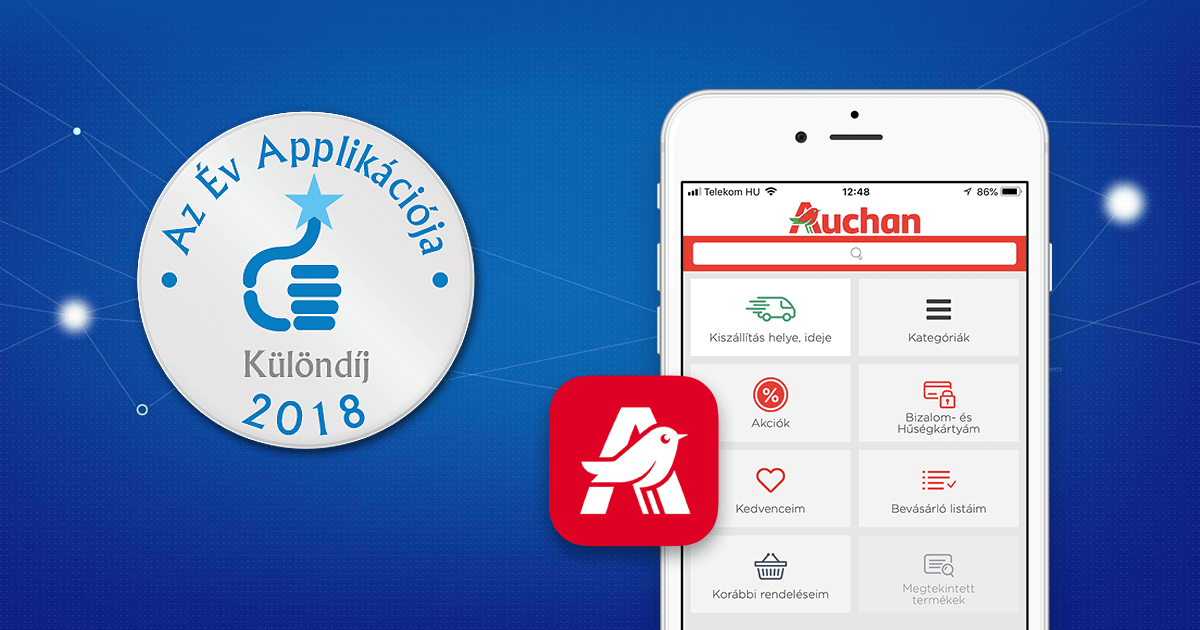 Különdíjat nyert az Auchan shop applikációja