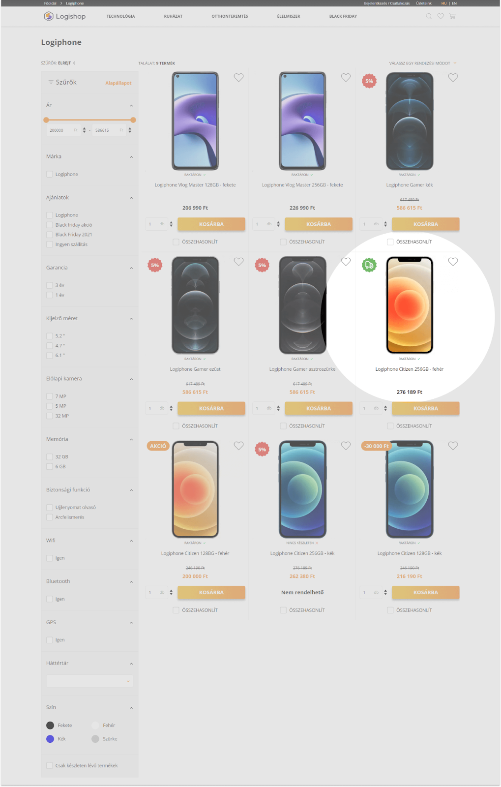 Logishop: Product delivery discount