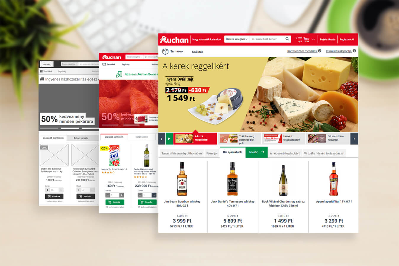 Teljesen testreszabott webshopot fejlesztettünk az Auchan számára