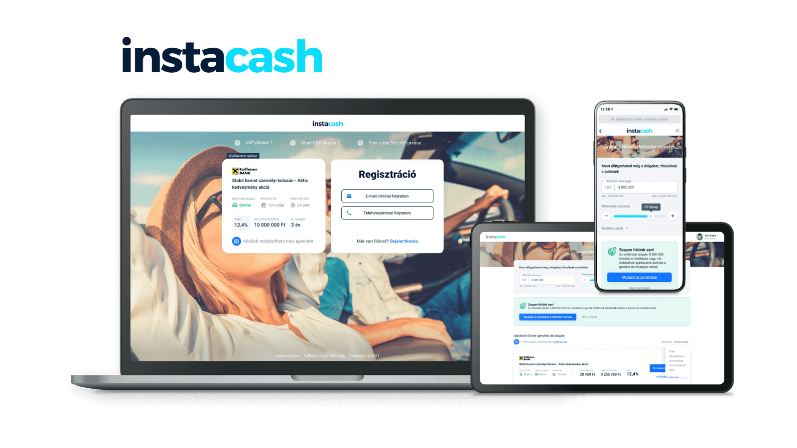 Instacash - fintech digitális termékfejlesztés