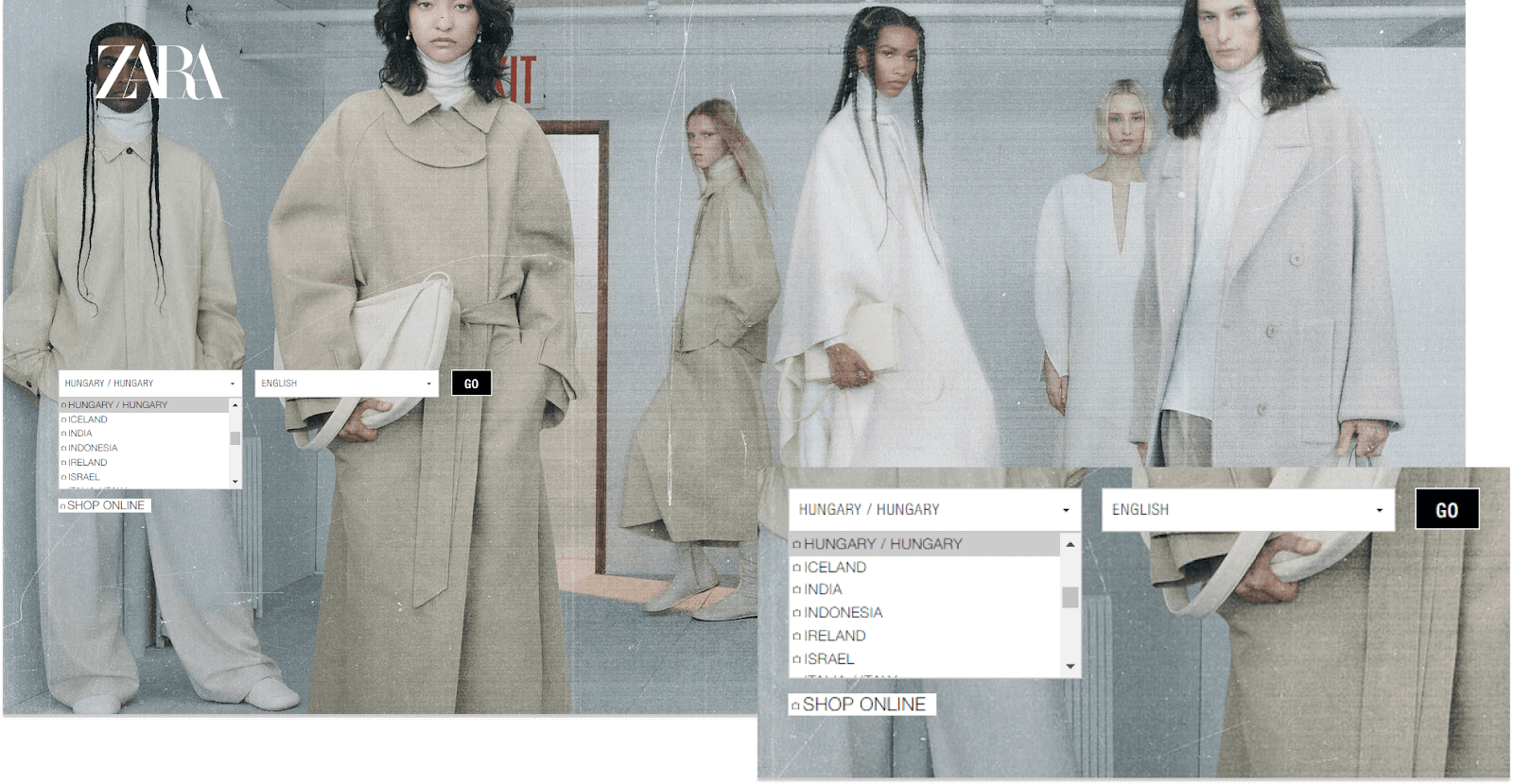 Zara webshop