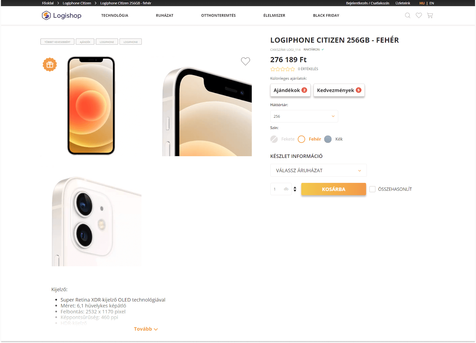 Logishop: product gift