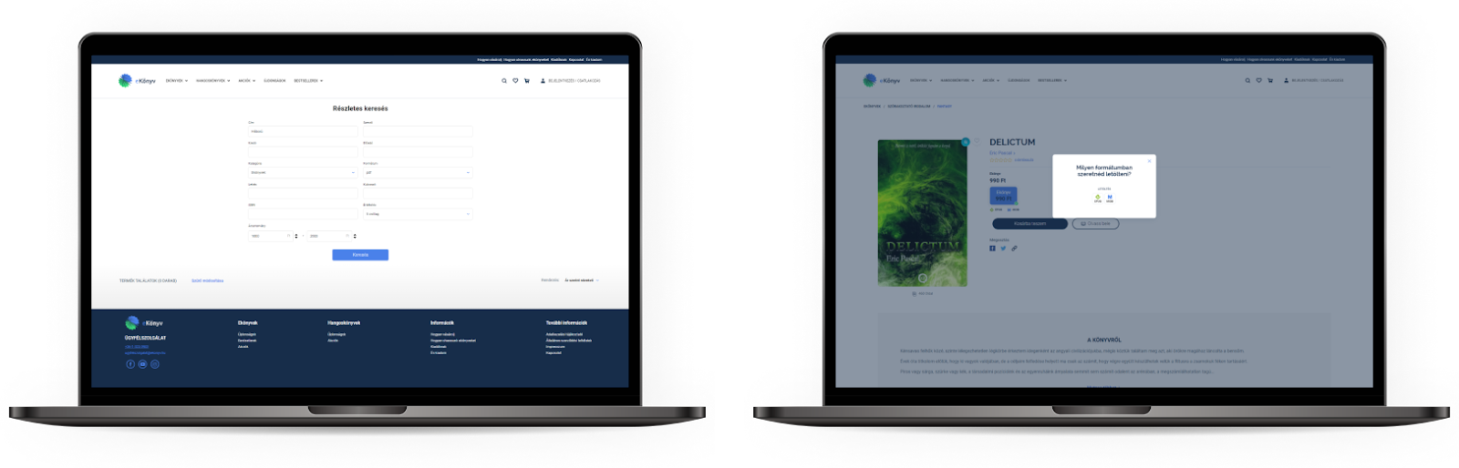 Mobilra optimalizált kinézetet, új funkciókat kapott az eKönyv új webshopja